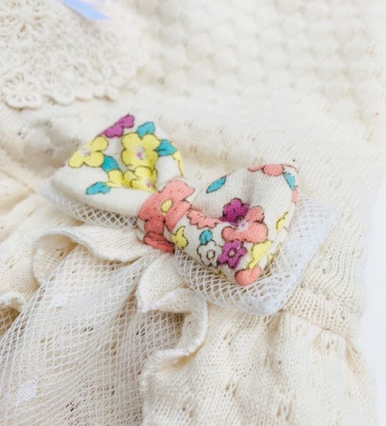 画像4: ハニカムドット&お花オールインワン (4)