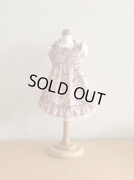 画像2: 小花シャーリングワンピース (2)