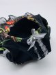 画像6: シック  黒シフォン&ゴージャス刺繍ワンピース (6)