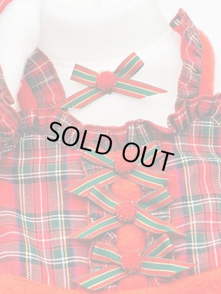 画像6: クリスマスワンピ／オールインワン　タータンチェック (6)