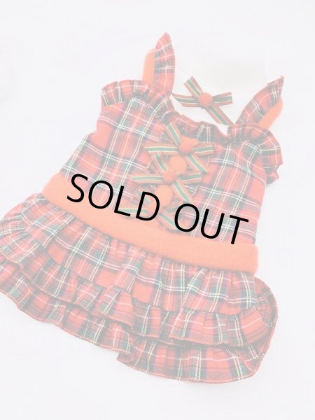 画像3: クリスマスワンピ／オールインワン　タータンチェック (3)