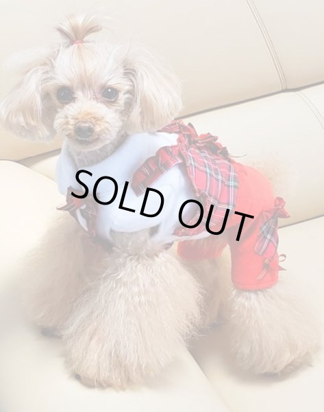 画像13: クリスマスワンピ／オールインワン　タータンチェック (13)