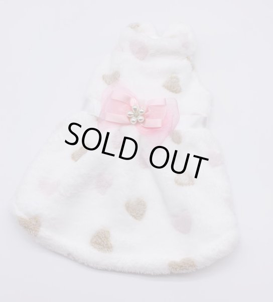 画像2: ミニハートファーフリースワンピース (2)