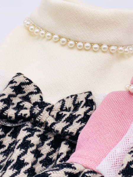 画像4: 裏起毛＆千鳥チェックワンピース (4)