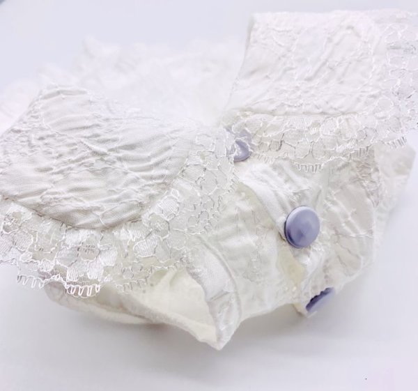 画像4: オフホワイトレースワンピース (4)