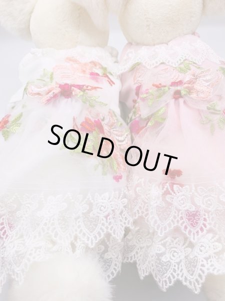 画像7: 薔薇刺繍＆チュールレースワンピース (7)