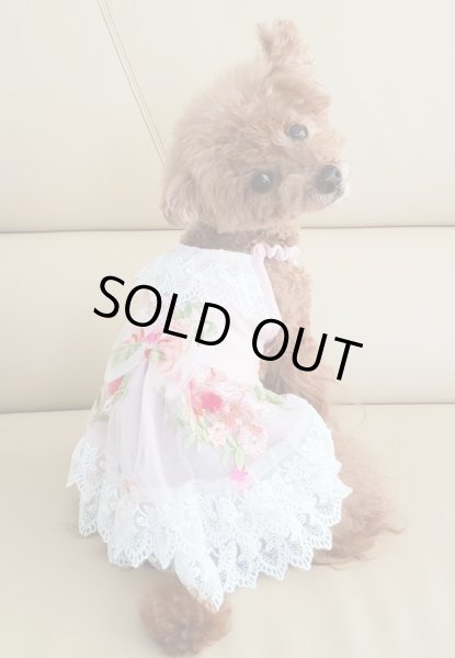 画像12: 薔薇刺繍＆チュールレースワンピース (12)