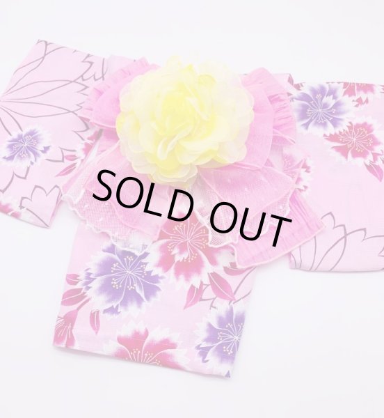 画像2: 浴衣2020 お花（ピンク） (2)