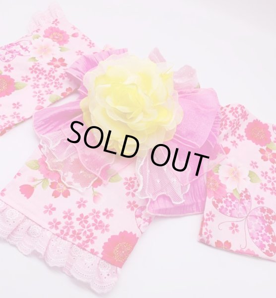 画像2: 浴衣2020 さくら蝶々 (2)