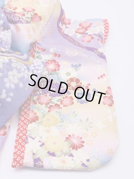 画像6: お得:サンプル晴れ着 SSサイズ  京・金彩友禅 地紙文花づくし(霞)振袖スタイル (6)