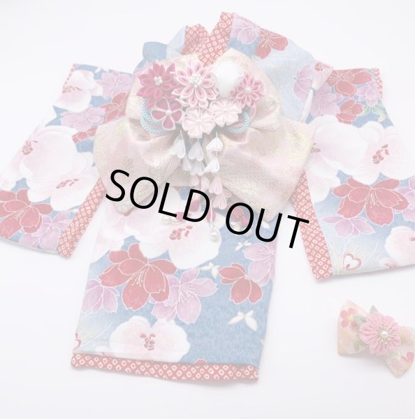 画像6: お得：サンプル晴れ着　SSサイズ　京・金彩友禅 胡蝶蘭　振袖スタイル (6)