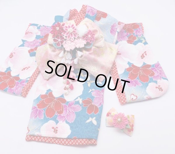 画像4: お得：サンプル晴れ着　SSサイズ　京・金彩友禅 胡蝶蘭　振袖スタイル (4)