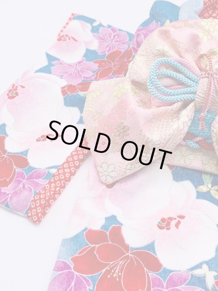 画像5: お得：サンプル晴れ着　SSサイズ　京・金彩友禅 胡蝶蘭　振袖スタイル (5)