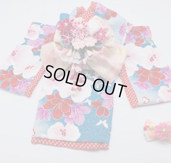 画像2: お得：サンプル晴れ着　SSサイズ　京・金彩友禅 胡蝶蘭　振袖スタイル (2)