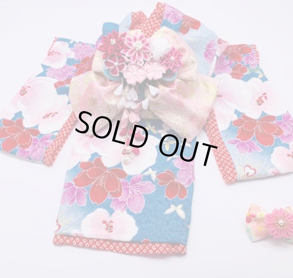 画像3: お得：サンプル晴れ着　SSサイズ　京・金彩友禅 胡蝶蘭　振袖スタイル (3)