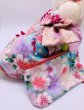 画像9: お得：サンプル晴れ着　Sサイズ　京・金彩友禅 霞に桜花（桃）　振袖スタイル (9)