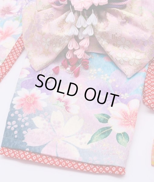 画像4: 京・金彩友禅 霞に桜花（桃）　振袖スタイル (4)