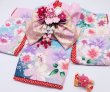 画像1: お得：サンプル晴れ着　Sサイズ　京・金彩友禅 霞に桜花（桃）　振袖スタイル (1)