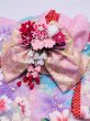 画像3: お得：サンプル晴れ着　Sサイズ　京・金彩友禅 霞に桜花（桃）　振袖スタイル (3)