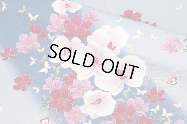 画像10: お得：サンプル晴れ着　SSサイズ　京・金彩友禅 胡蝶蘭　振袖スタイル (10)