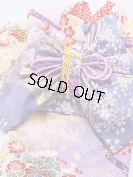 画像4: お得:サンプル晴れ着 SSサイズ  京・金彩友禅 地紙文花づくし(霞)振袖スタイル (4)