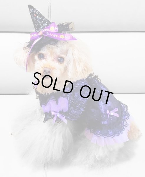 画像7: ハロウィンワンピース 2002　シャーリングワンピース　パープル (7)