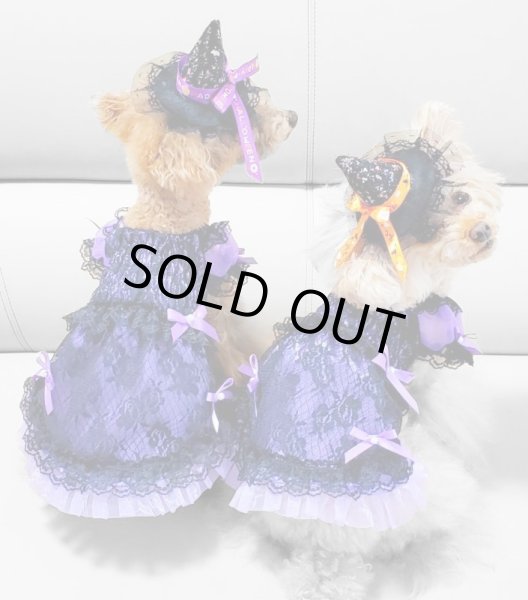 画像6: ハロウィンワンピース 2002　シャーリングワンピース　パープル (6)