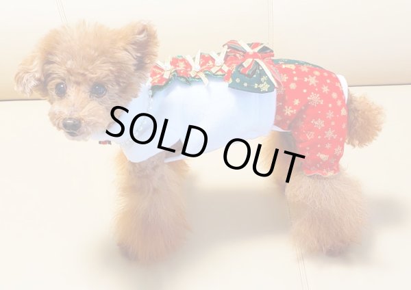 画像6: クリスマス赤/グリーンオールインワン (6)