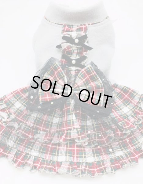 画像2: ラメグレー＆チェックワンピース (2)