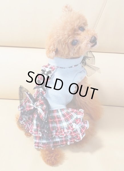 画像5: ラメグレー＆チェックワンピース (5)