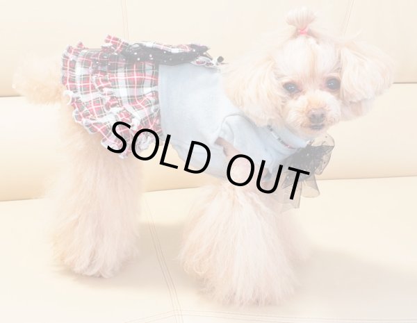 画像6: ラメグレー＆チェックワンピース (6)