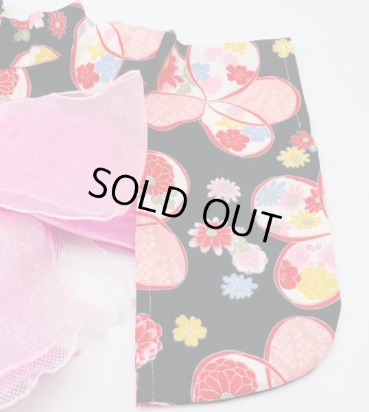 画像4: 浴衣2021 和柄　りぼん（黒） (4)