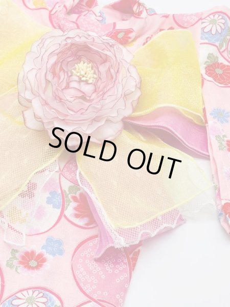 画像3: 浴衣2021 和柄　りぼん（ピンク） (3)