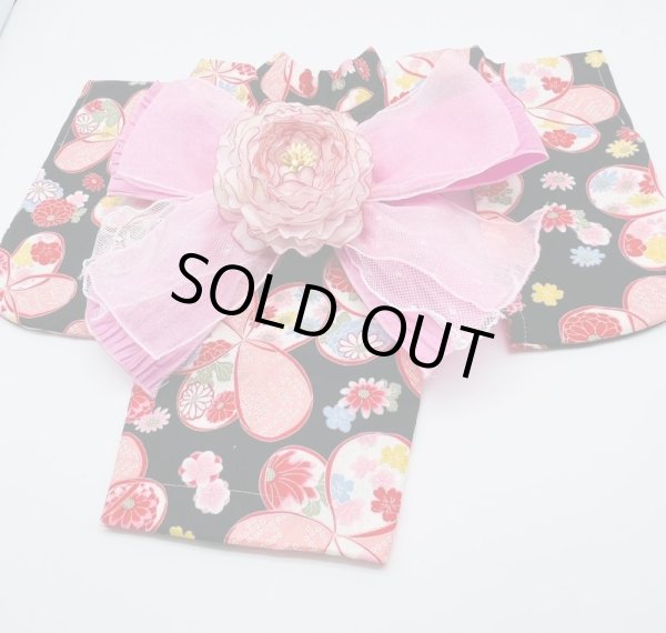 画像3: 浴衣2021 和柄　りぼん（黒） (3)