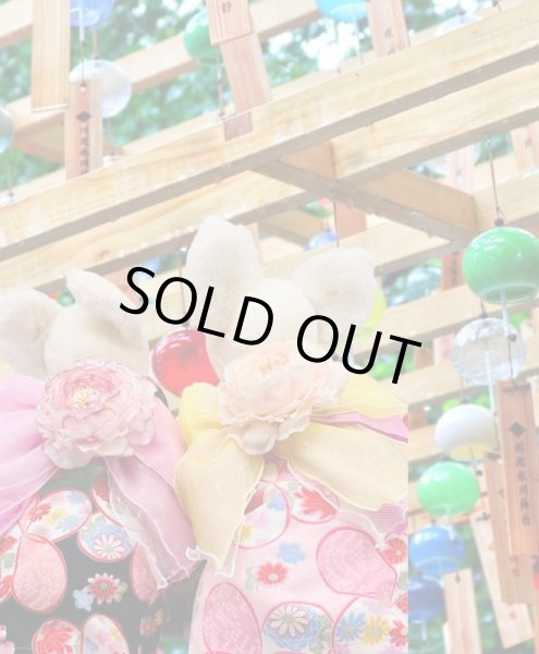 画像5: 浴衣2021 和柄　りぼん（ピンク） (5)