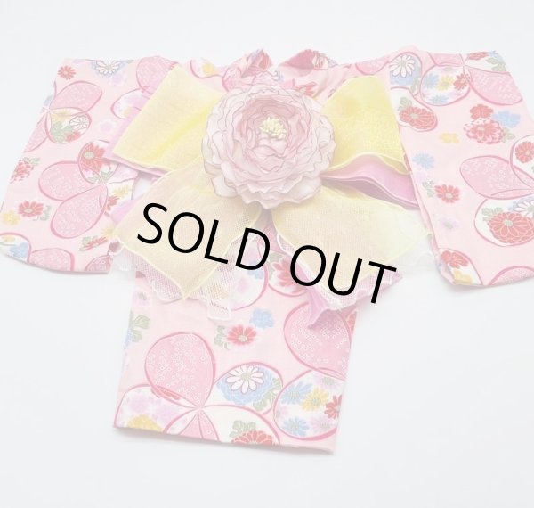 画像4: 浴衣2021 和柄　りぼん（ピンク） (4)