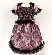 画像1: ハロウィンワンピース 2102  シャーリングワンピース ピンク (1)