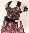 画像2: ハロウィンワンピース 2102  シャーリングワンピース ピンク (2)