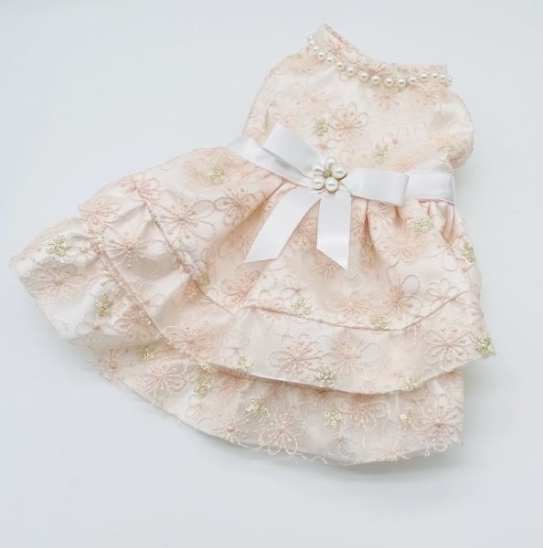 画像2: お花レースアメリワンピース　ピンク (2)