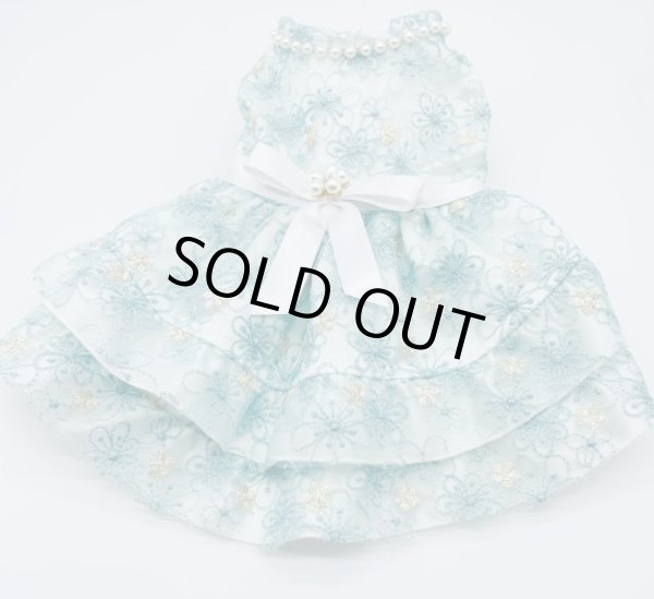 画像3: お花レースアメリワンピース　ブルー (3)