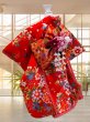 画像2: 犬服/猫服　晴れ着　京・金彩友禅 華みやび /金襴織物 籠目垣に八重桜  振袖スタイル　お引きづり/通常着丈選択可能 (2)