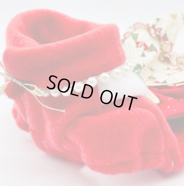 画像4: クリスマス ポインセチア白　ワンピース/オールインワン (4)