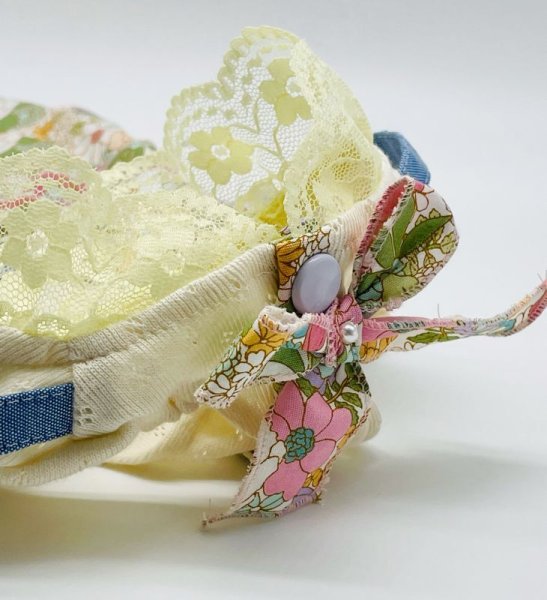 画像5: お花ピンクイエローワンピース／オールインワン (5)