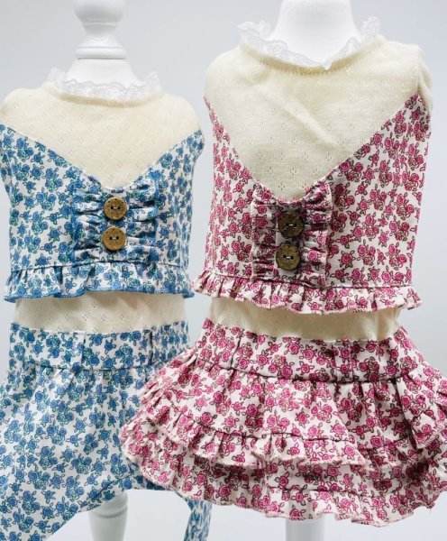 画像3: ばら柄ワンピース／オールインワン (3)