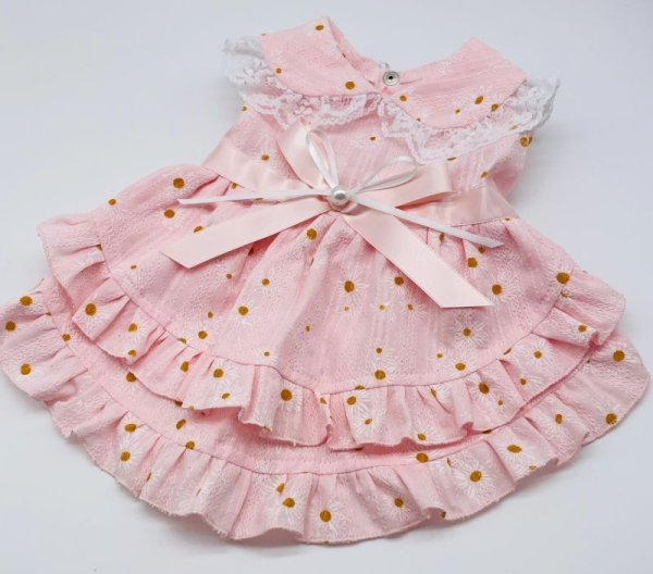 画像4: ピンク&お花ワンピース (4)