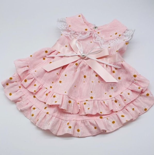 画像3: ピンク&お花ワンピース (3)