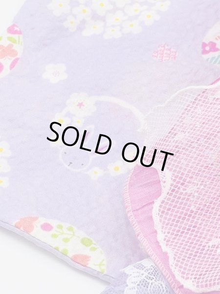 画像4: 浴衣　リップル うさぎ  ラベンダー (4)