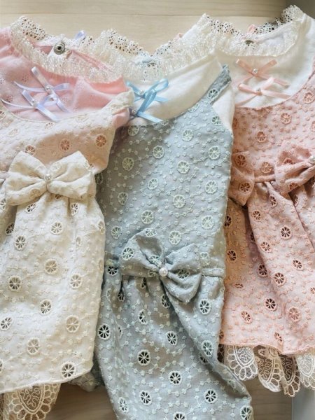 画像2: サークルレースワンピース/オールインワン  (2)