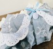 画像3: ばら刺繍レースワンピース 　モスブルー (3)