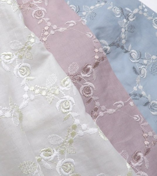 画像5: ばら刺繍レースワンピース 　モスピンク (5)